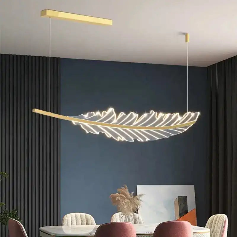 Modern Leaf-Shaped Nordic Living Dining Table Chandelier